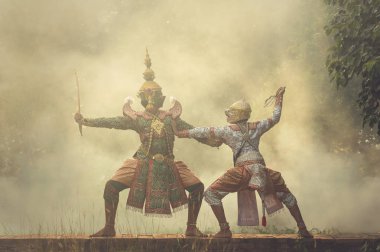  Pandomim gösterileri eylem Tayland