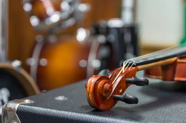 Instrumento musical para orquestra de violino — Fotografia de Stock