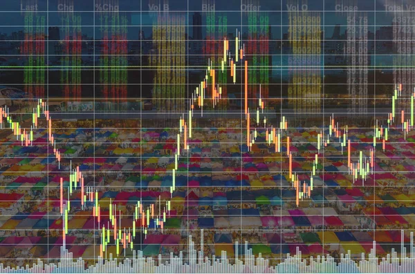 Borsa Döviz bilgileri — Stok fotoğraf