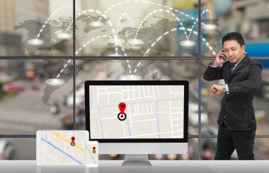 Asya işadamı arama cep telefonu