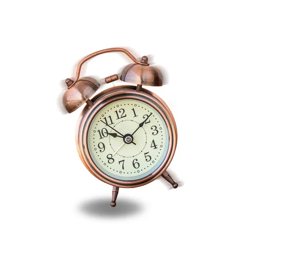 울리는 빈티지 알람 시계 — 스톡 사진
