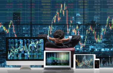 Tarafında oturan işadamı geri 