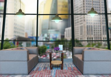 Bir otelin lobi alanı 