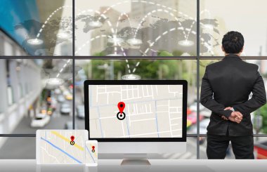 Trafik sıkışıklığı seyir işadamı