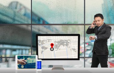 Asya işadamı arama cep telefonu