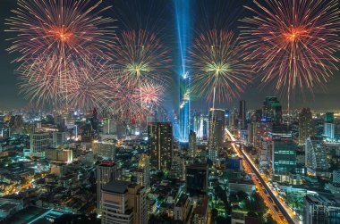 Bangkok Cityscape Üstten Görünüm 