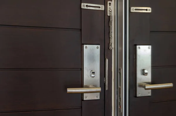 Door lock with luxury room — Stock Photo, Image