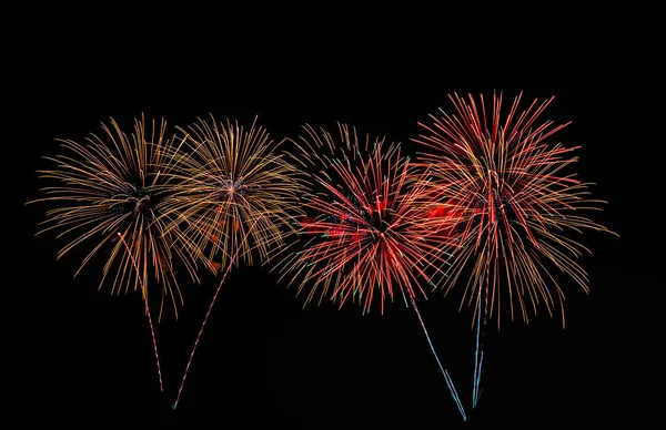 Vícebarevná ohňostroj oslava — Stock fotografie