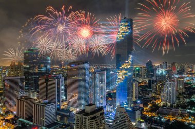 Bangkok Cityscape Üstten Görünüm 