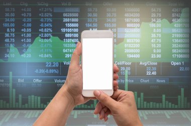  Mobil akıllı telefon holding eller 