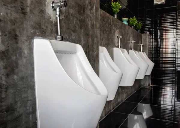 Row of Urinal in male restroom — Stock Photo, Image