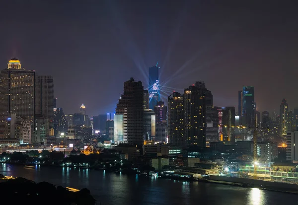 Blick von oben auf Bangkoks Stadtbild — Stockfoto