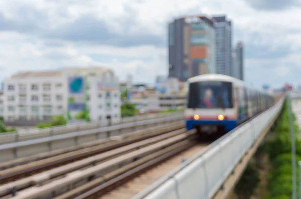 Resumen Foto borrosa del tren del cielo — Foto de Stock