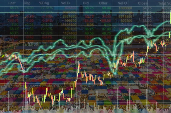 Informações sobre a bolsa de valores — Fotografia de Stock