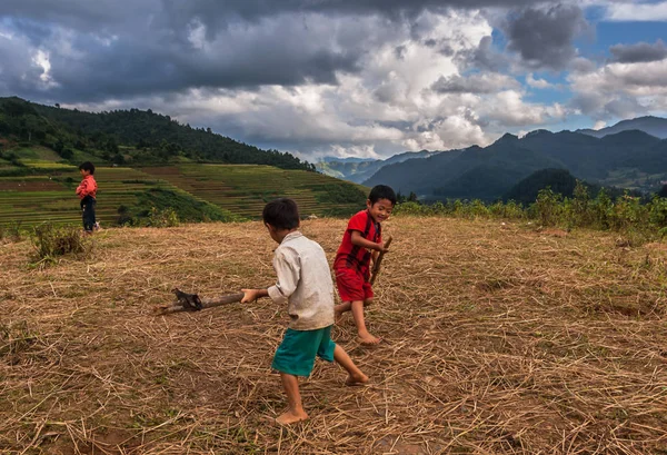 Bambini Hmong vietnamiti non definiti — Foto Stock