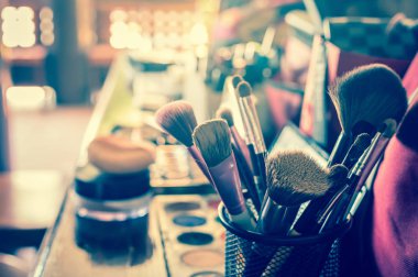 Closeup makyaj fırçaları