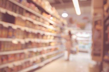 Süpermarket bulanıklık arka plan 