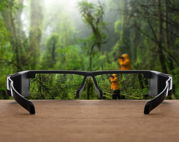 Forêt tropicale concentrée dans des verres — Photo