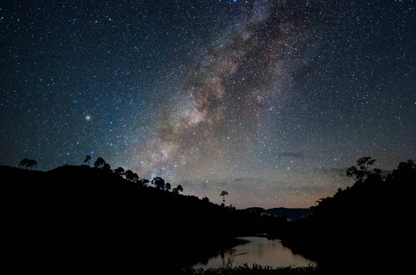 Paisaje de Vía Láctea — Foto de Stock