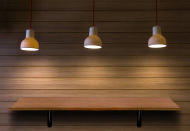 Boş üst ahşap raf 