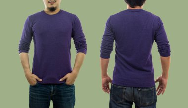  boş mürettebat giyen adam uzun t-shirt boyun 