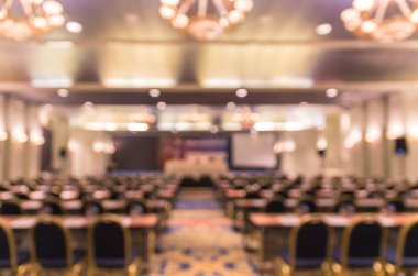 konferans salonunun bulanık fotoğraf