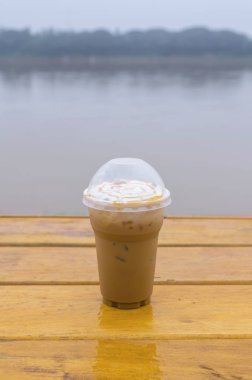 Buz cappuccino kahve plastik bardak