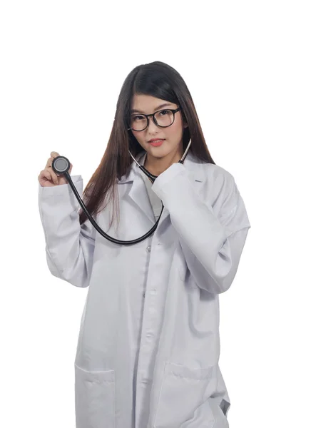 Asiatique docteur holding stéthoscope — Photo