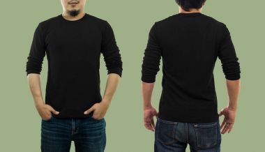  boş mürettebat giyen adam uzun t-shirt boyun 