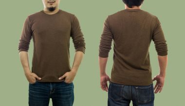  boş mürettebat giyen adam uzun t-shirt boyun 