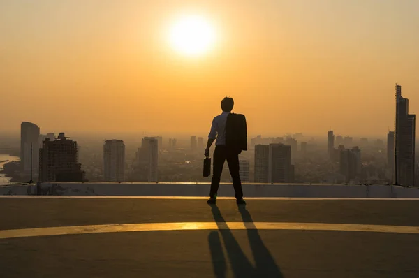 Visão traseira do empresário — Fotografia de Stock