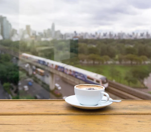 Weiße Kaffeetasse — Stockfoto