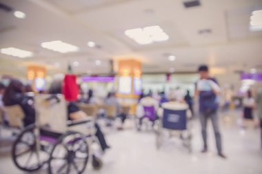 Hastane arka plan bulanık