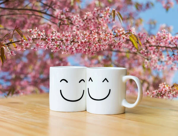 Две чашки счастья — стоковое фото
