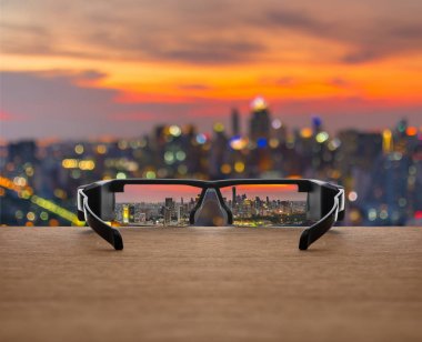 Cityscape Gözlükte odaklı 