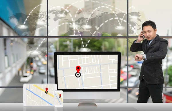 Asya işadamı arama telefon