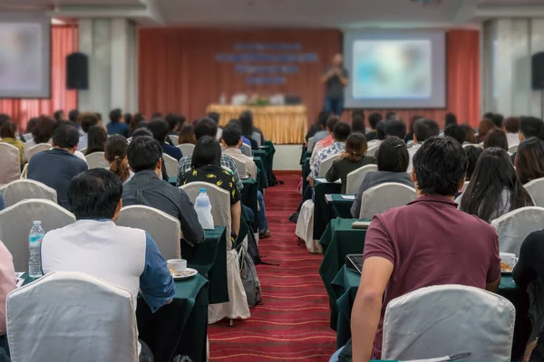 Conference hall with speaker — Stock Photo, Image