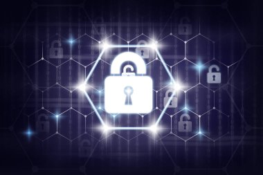 Güvenlik tuş kilidi simgesi 