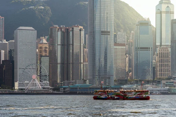 Сцена горизонта Гонконга — стоковое фото