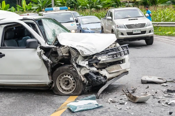 Accidente de accidente de coche indefinido — Foto de Stock