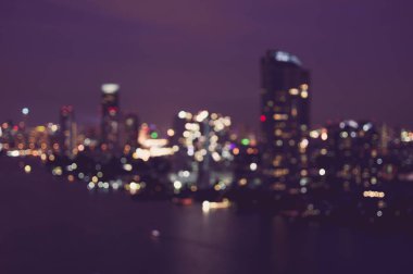 Bangkok cityscape ve nehir 