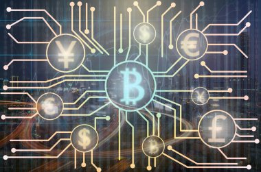 Fintech bağlantı soyut fotoğraf 