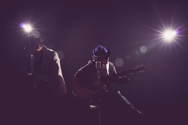 Musician Duo band — Stock Photo, Image