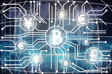 Fintech bağlantı soyut fotoğraf 