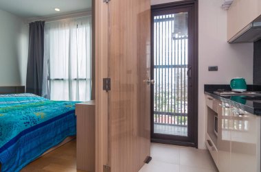 İç yatak odası ve mutfak