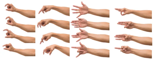 手的各种手势 — 图库照片