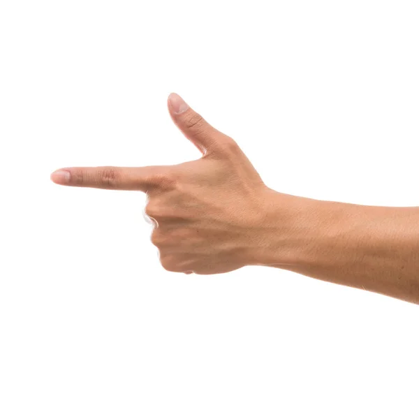 Рука, показывающая мульти-действие — стоковое фото