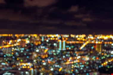Cityscape bokeh, bulanık fotoğraf, cityscape, twilight saat