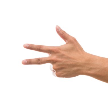 çok eylem beyaz arka plan üzerinde gösterilen el, kırpma yolunu ekle