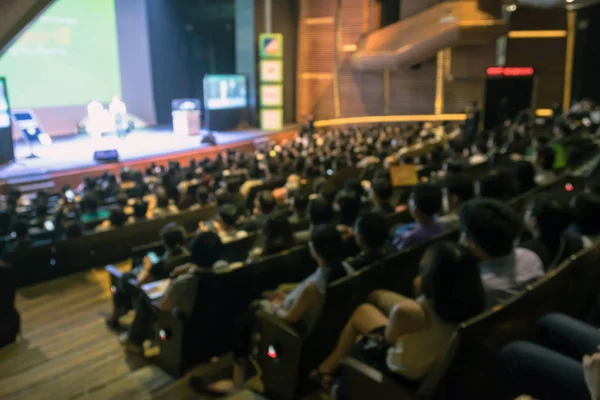 Foto Samar Abstrak Dari Ruang Konferensi Atau Ruang Seminar Dengan — Stok Foto